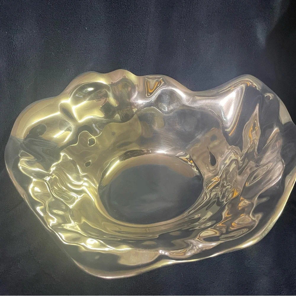 Pottery Barn Silver Pasha Metal Bowl